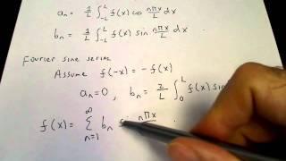 Fourier sine and cosine series