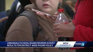 Urbandale school board reviews survey results on potential district-wide cellphone policy