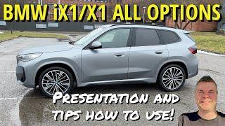 BMW iX1 & BMW X1 2023 - Presentation of ALL options with tips about settings and how to use them