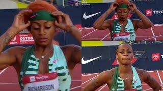 Sha'Carri Richardson Flips Wig Off Before Winning #USATF Women's 100 MeterChampionship!