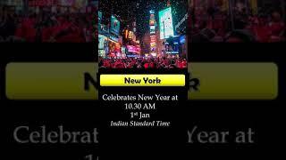 38 Time Zones - 38 New year Celebrations #shorts