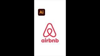 How to Create Airbnb Golden ratio Logo Design - Adobe Illustrator tips #shorts - Design.lk