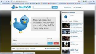 Video Tweeting using TwitVid