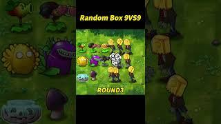 PVZ 1 Fusion Challenge! 9 Plant Boxes vs 9 Zombie Boxes#mobilegame #games  #zombiesvsplants