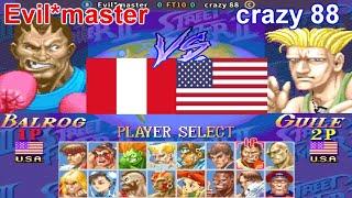 Hyper Street Fighter II: The Anniversary Edition - Evil*master vs crazy 88 FT10