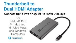 Sonnet Thunderbolt to Dual HDMI Adapter - Overview Video
