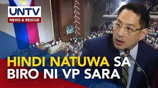 Ilang kongresista, tinuligsa ang ‘designated survivor’ remark ni VP Duterte kaugnay ng SONA