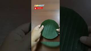 Shorts How to make banana leaves cup | Diy banana leaf plate