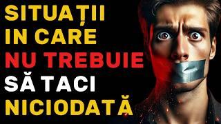 6 Situații CRITICE în Care TREBUIE Să Vorbești | Înțelepciune STOICĂ