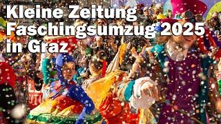 Mittendrin:  Kleine Zeitung Faschingsumzug 2025 in Graz (Insta360 X4 4K)