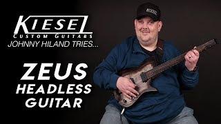 Kiesel Guitars - Johnny Hiland tries... Zeus Headless Guitar