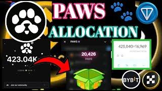 PAWS Allocation Update। PAWS New Update। PAWS Airdrop End। PAWS Point Convert Update।