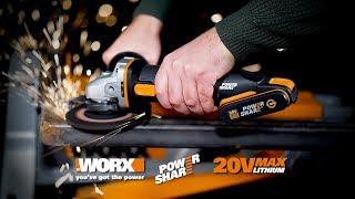 worx WX803 amoladora 20v  125mm.     ES