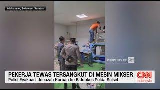 Pekerja Tewas Tersangkut di Mesin Mikser