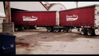 how to backup a B-train tractor trailer