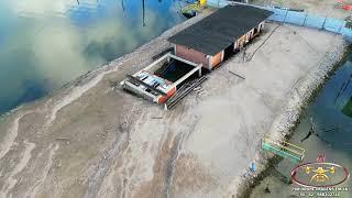 Atualização 172 da mina 18 da BRASKEM no Mutange | Maceió | Alagoas Brasil visto de cima em 4K