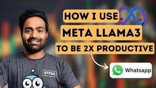 How I use Whatsapp Meta AI (Llama3) for day to day activities | Better than ChatGPT-4 and Gemini