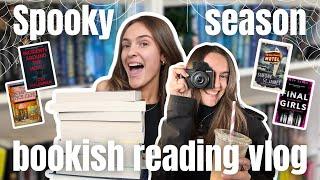 Reading highly rated spooky season books for a week  | booktube