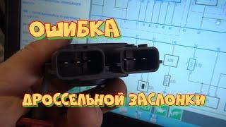 Ниссан с ошибкоой по дросселю. Пинается коробка, дёргается, плавают обороты