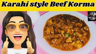 Karahi Style Beef Korma recipe by Cooking with Sid | How to make Beef korma|Beef korma karahi recipe