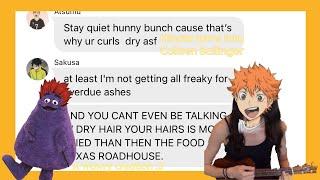 Haikyuu goes wild | Haikyuu Texts | Haikyuu Crack | silly little goofy vid | Wowry