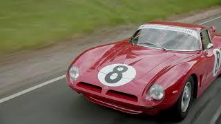 The evocative sight and sound of a classic Bizzarrini 5300 GT Corsa in full flight.