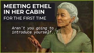 First time meeting with Ethel in her cabin - Baldur's Gate 3 EA