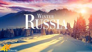 Winter Russia 4K Relaxation Film | Relaxing Piano Music Along With Beautiful Nature Winter Videos