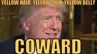 TRUMP wussies out of 60 minute interview - COWARD! LOSER!