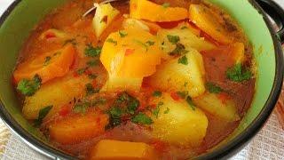 Bakina kuhinja - prelep posni krompir paprikaš (Tasteful lenten potato stew with spices)