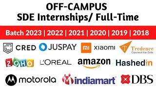 Latest Off Campus Drives | 2023 2022 2021 2020 2019 2018 Batches Eligible| Off Campus Jobs | Hiring