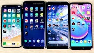 iPhone X vs S9 Plus vs Pixel 2 XL vs P20 Pro Speed Test!