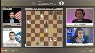 Brilliant Move From Hikaru to Win the First Game Against Nepo in WORLD CHAMPIONSHIP FINALS