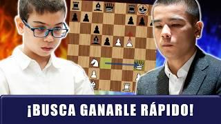 ¡GM MAESTRO UZBEKO QUIERE GANARLE RÁPIDO al PRODIGIO de ORO! | Shamsiddin Vokhidov vs Faustino Oro