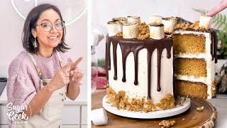 How to make S’mores Cake (with Toasted Marshmallow)