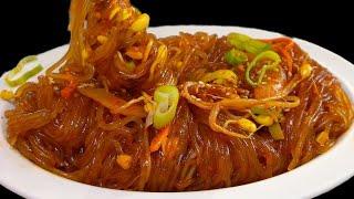 Eng sub)If you have noodles, try this! Spicy bean sprout Japchae