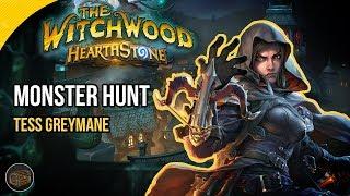 Monster Hunt Hearthstone Adventure :  First Look/Gameplay - The Tracker (Tess Greymane)