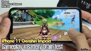 iPhone 11 Genshin Impact Gaming test