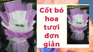 Cốt bó hoa| Cách làm cốt bó hoa dài đơn giản| Ngọc Khuyên flower