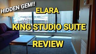 ELARA HILTON GRAND VACATIONS - KING STUDIO SUITE TOUR AND REVIEW - LAS VEGAS