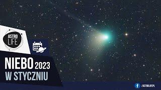 Piękna kometa C/2022 E3 (ZTF) i bliska koniunkcja Wenus z Saturnem - Niebo w styczniu 2023