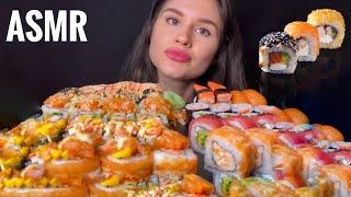 ASMR SUSHI & SASHIMI PLATTER MUKBANG (No Talking) EATING SOUNDS | Zulfia ASMR