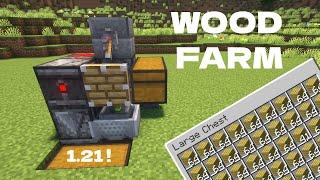 The EASIEST Wood Farm in Minecraft 1.21!!!