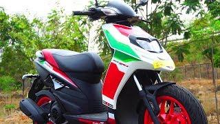 Aprilia SR 150 Race ABS First Ride Review Braking Test MotoVlog #ScooterFest