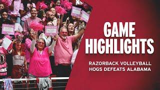 Highlights: Hogs Defeat Tennessee | RAZORBACK Volleyball