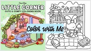 Color with ME | Little Corner Coloring Book Cozy Bunny Reading Nook | NO Talking | Relaxing