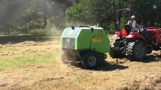 My mom's mini baler