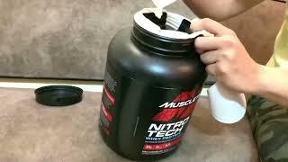 Unboxing Muscletech Nitrotech Whey Protien