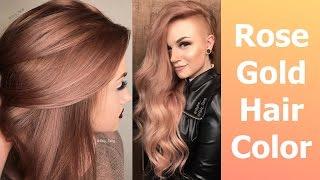 Rose Gold Hair Color