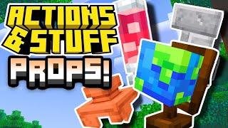 How To Get PROPS in ACTIONS AND STUFF!!! MCPE, Bedrock, Windows 10